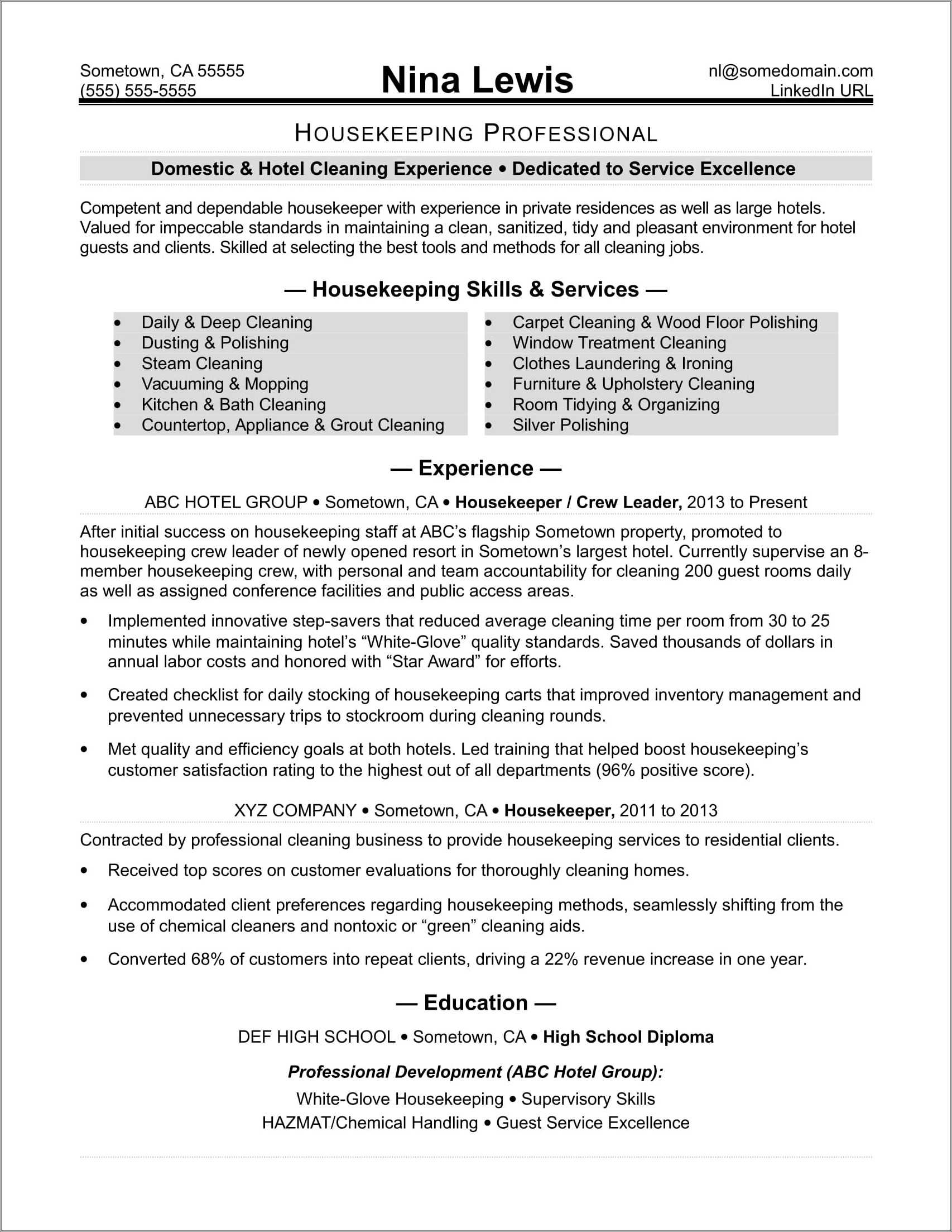 nursing-home-housekeeping-resume-sample-resume-example-gallery