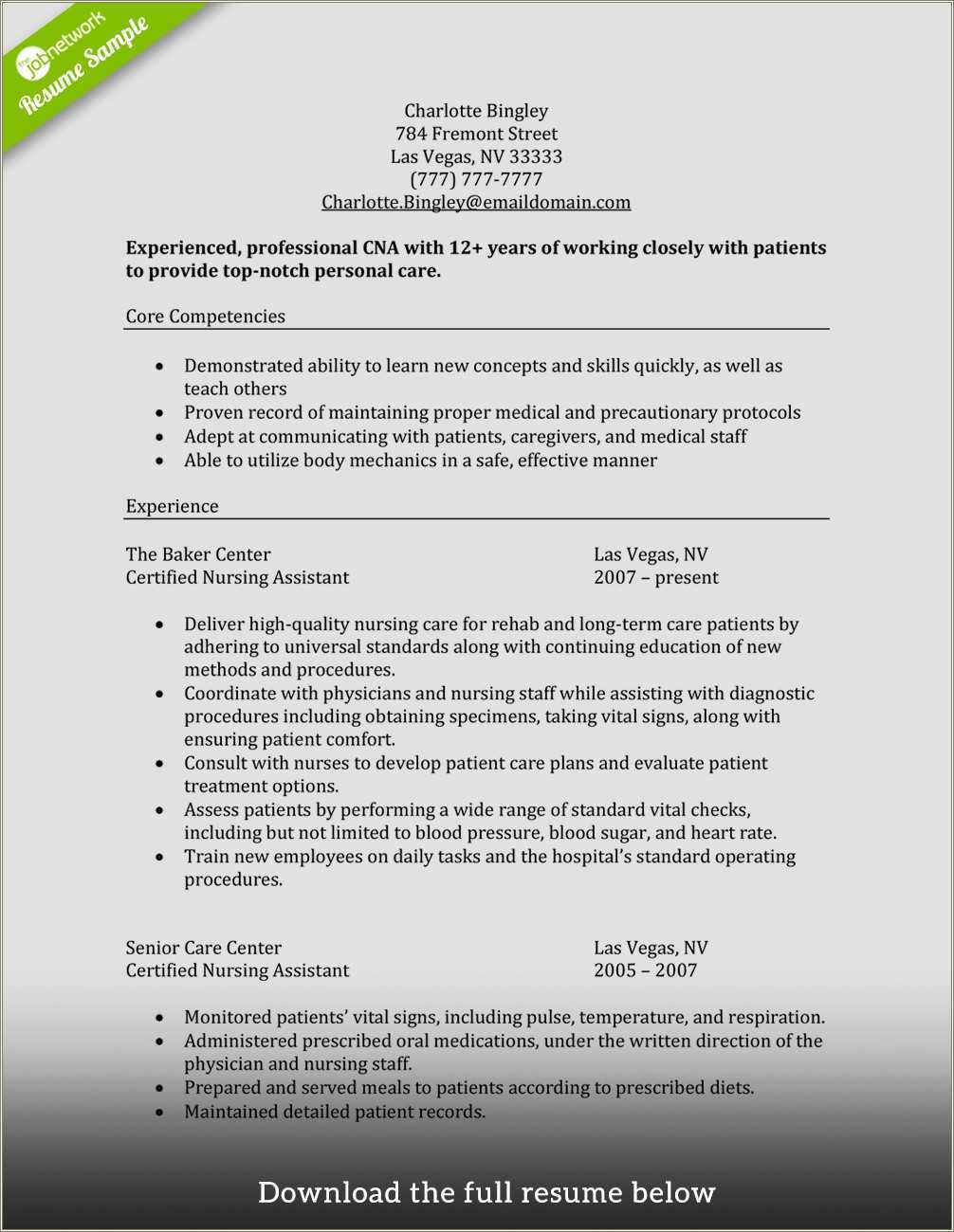  Nursing Professional Summary Resume Example Resume Example Gallery