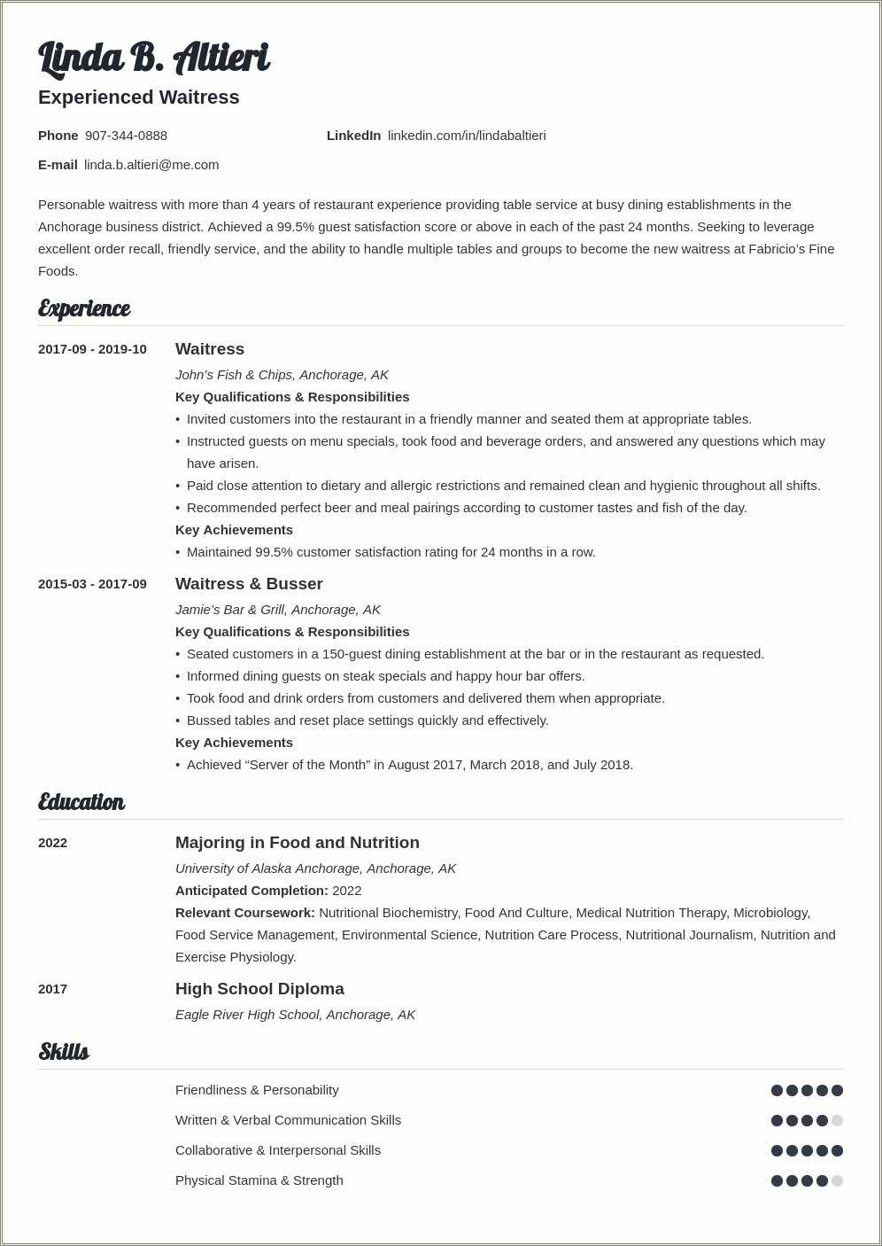 Objective For Air Hostess Resume - Resume Example Gallery