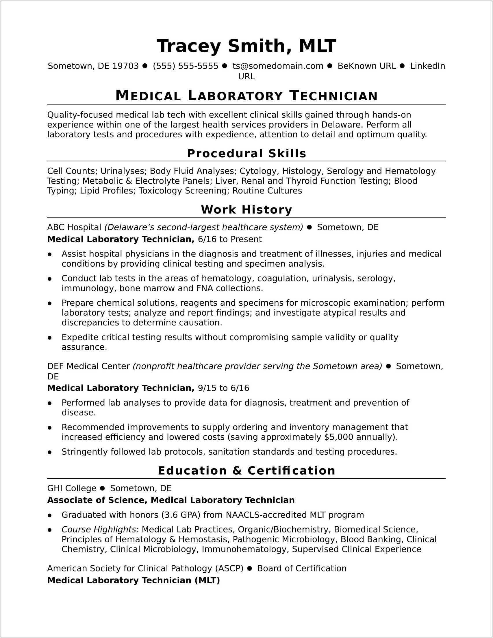 Objective For Lab Assistant Resume Resume Example Gallery