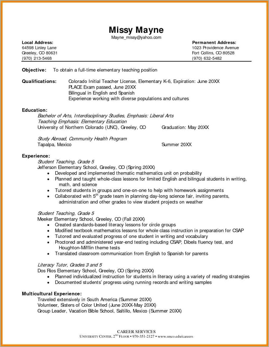 objectives-for-beginning-teachers-resume-resume-example-gallery