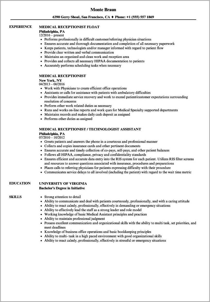 medical-secretary-resume-sample-objective-resume-example-gallery