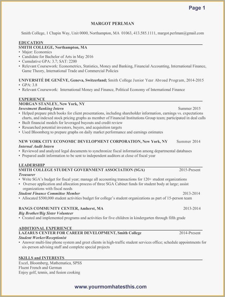 Office Of Student Involvement Resume Examples - Resume Example Gallery