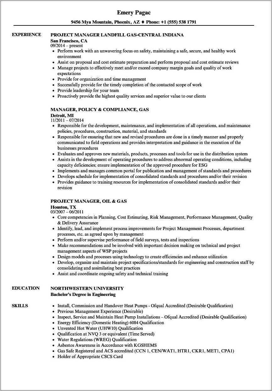 oil-and-gas-industry-project-manager-resume-resume-example-gallery