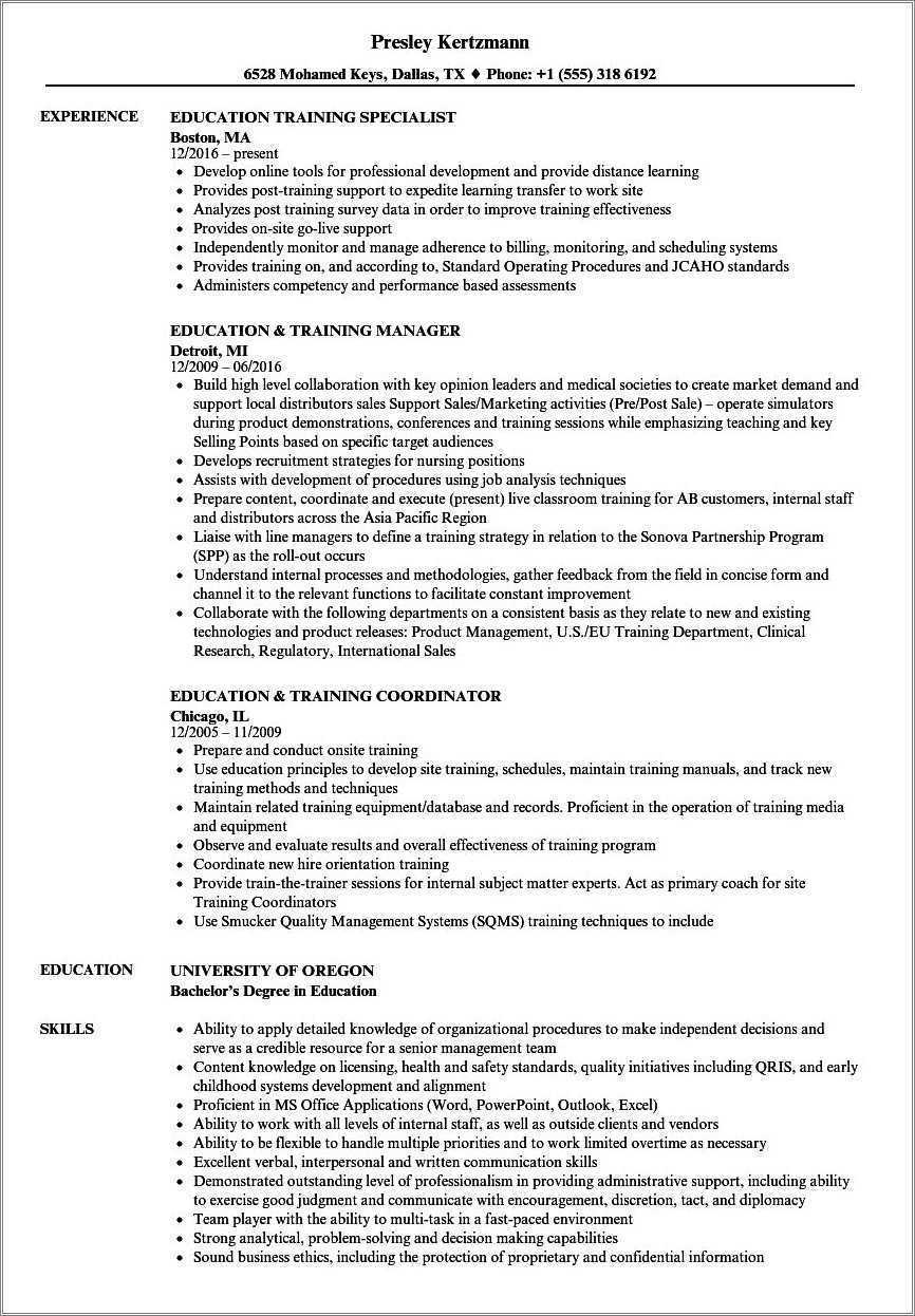 on-the-job-training-sample-resume-resume-example-gallery