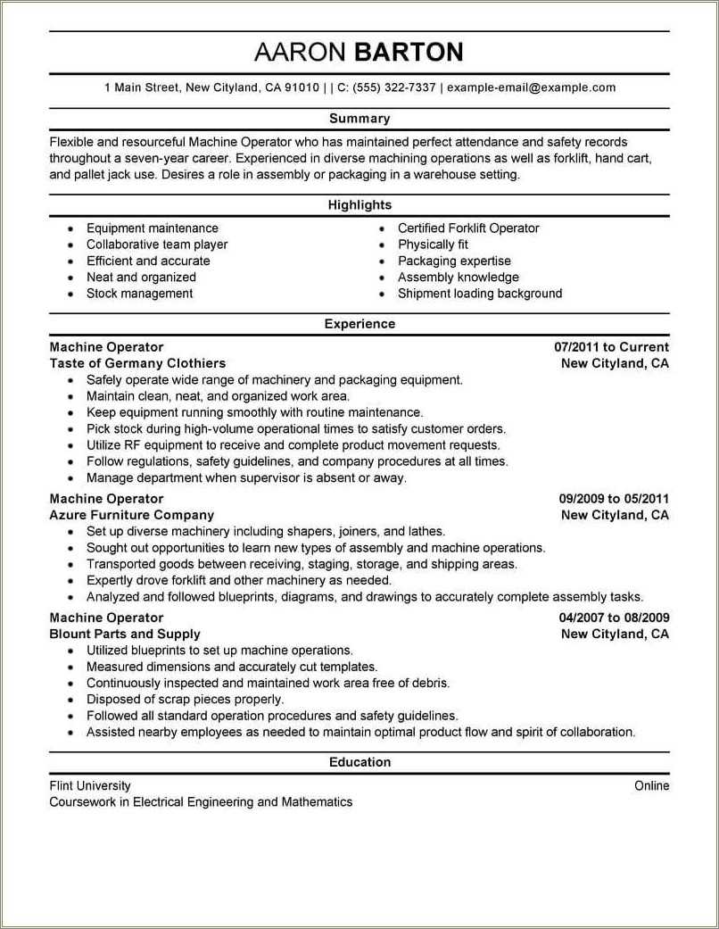 Pallet Jack Operator Job Description For Resume Resume Example Gallery