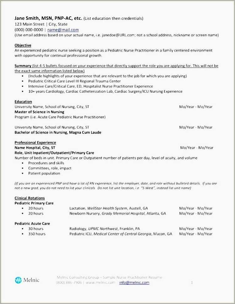 sample-pediatric-nurse-practitioner-resume-resume-example-gallery