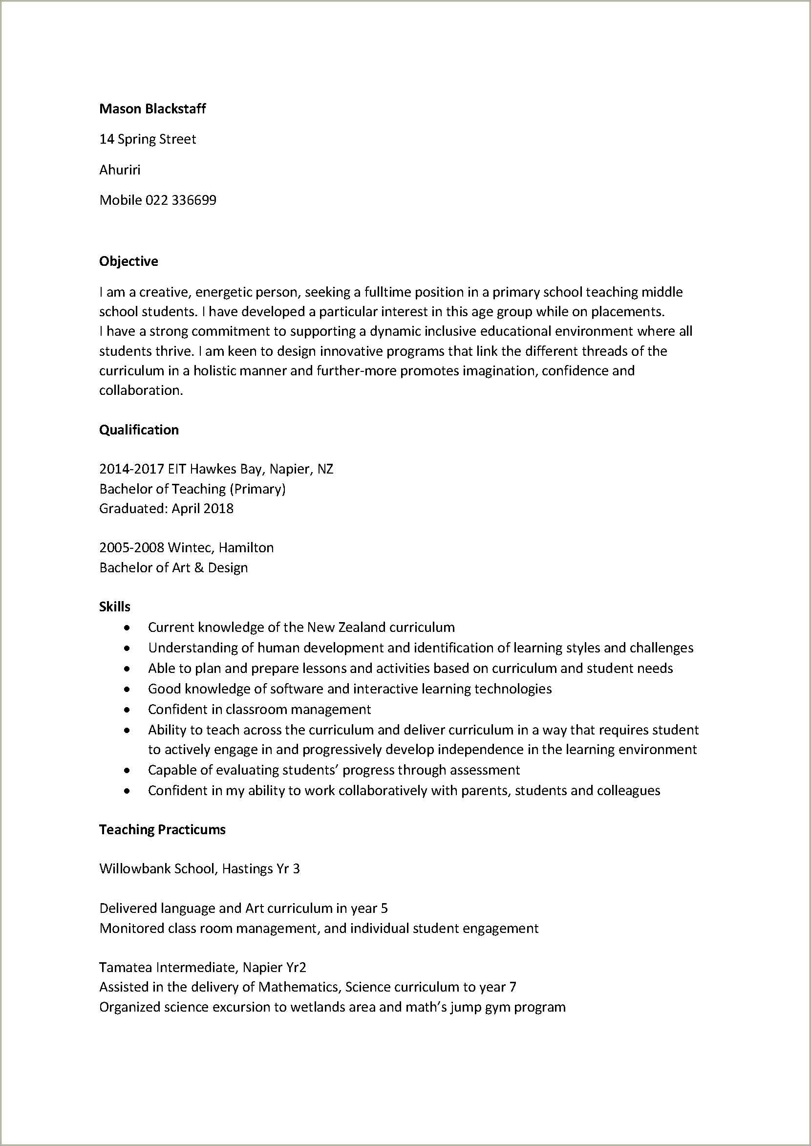 Personal Statement Example For Resume High School Students - Resume ...