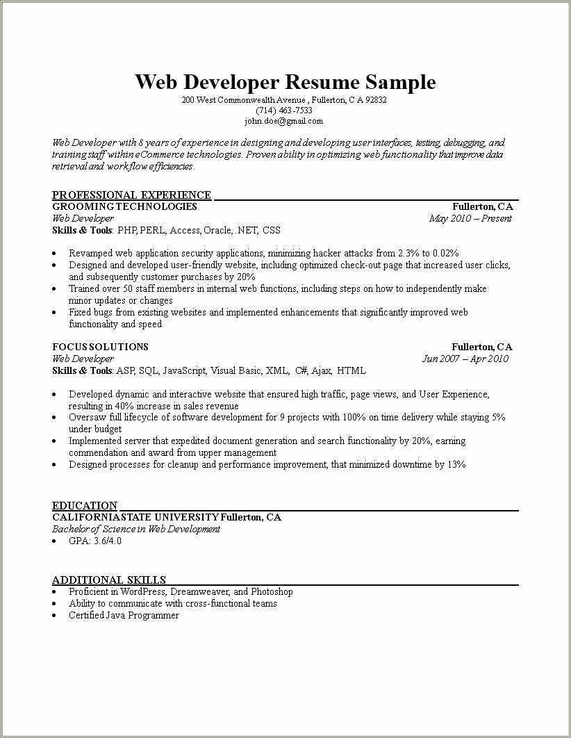 php-developer-resume-sample-download-resume-example-gallery