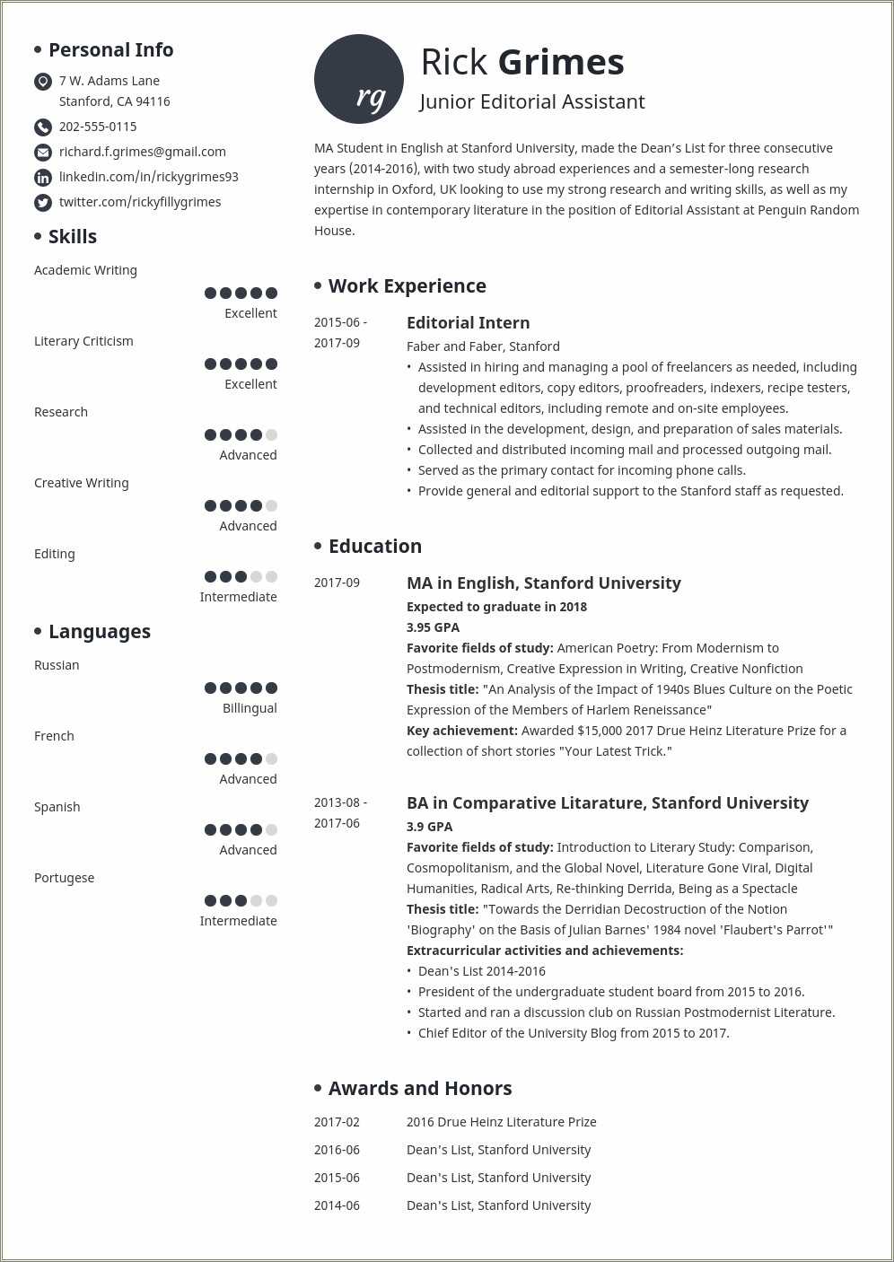 Short And Engaging Pitch About Yourself Resume Sample - Resume Example ...