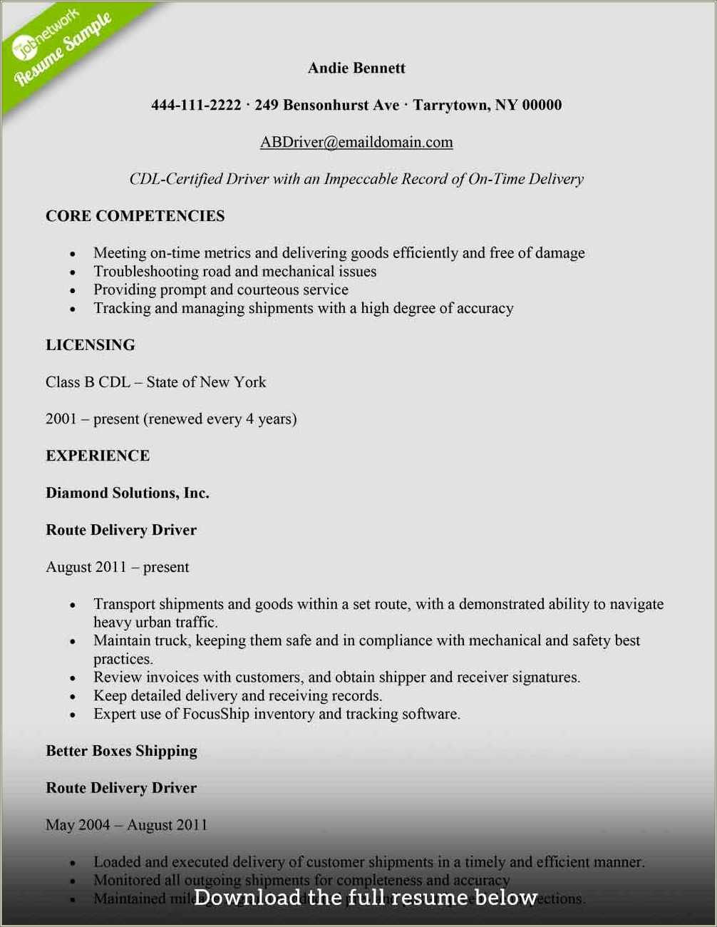 delivery-skills-to-put-on-a-resume-resume-example-gallery