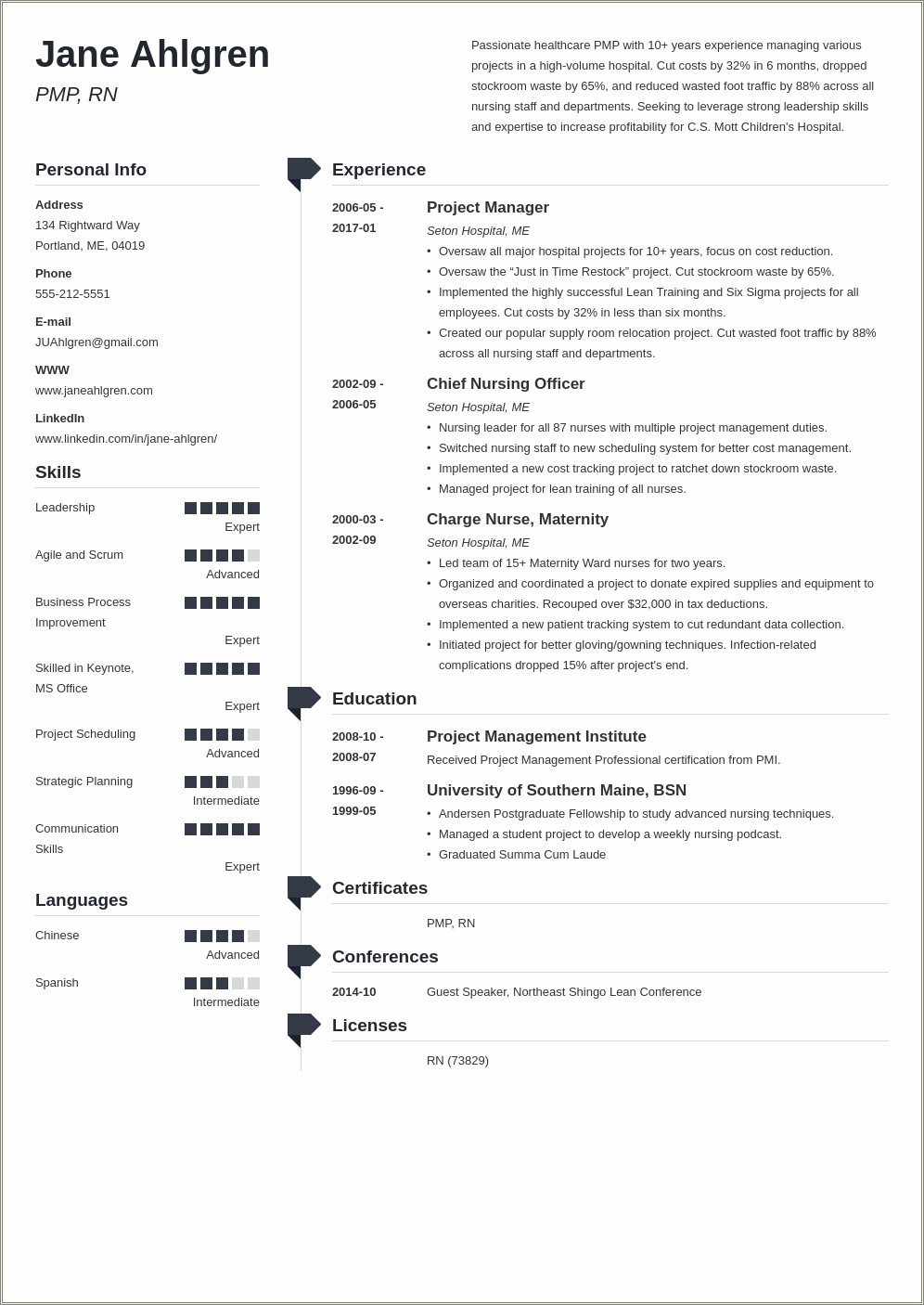 Plain Text Resume Version Without Work Experience - Resume Example Gallery