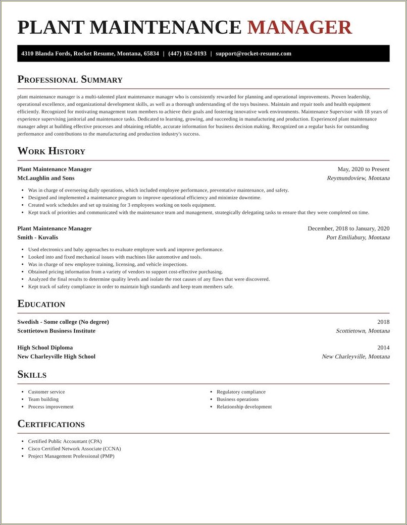 power-plant-maintenance-manager-resume-resume-example-gallery