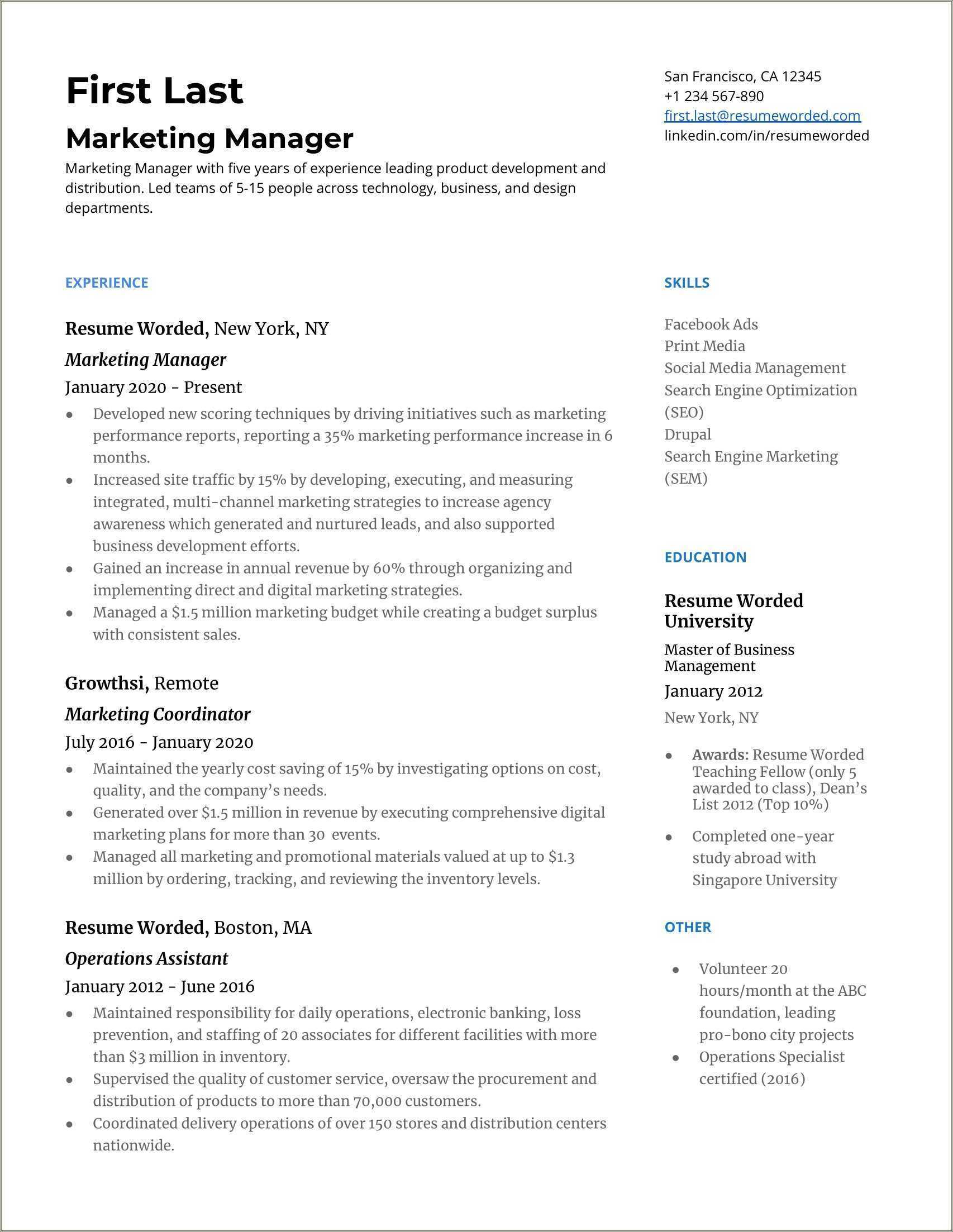 product-marketing-manager-resume-template-resume-example-gallery