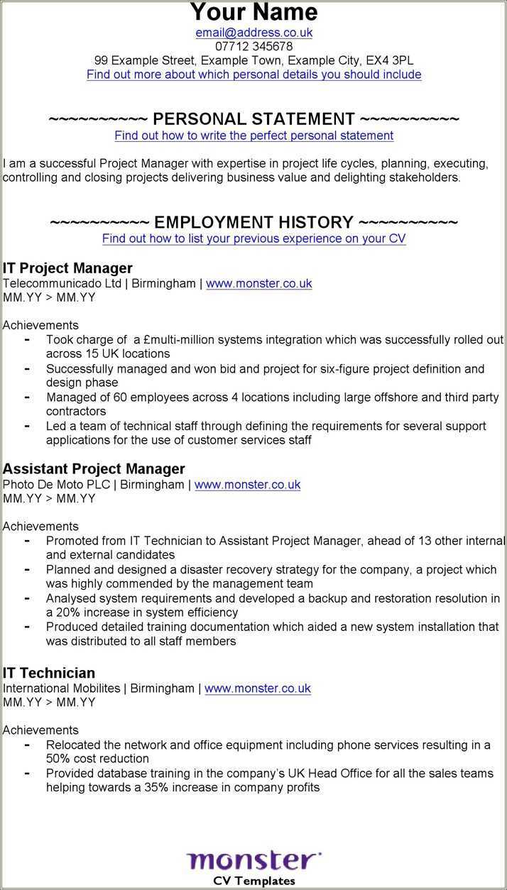 professional-project-manager-resume-template-free-download-resume