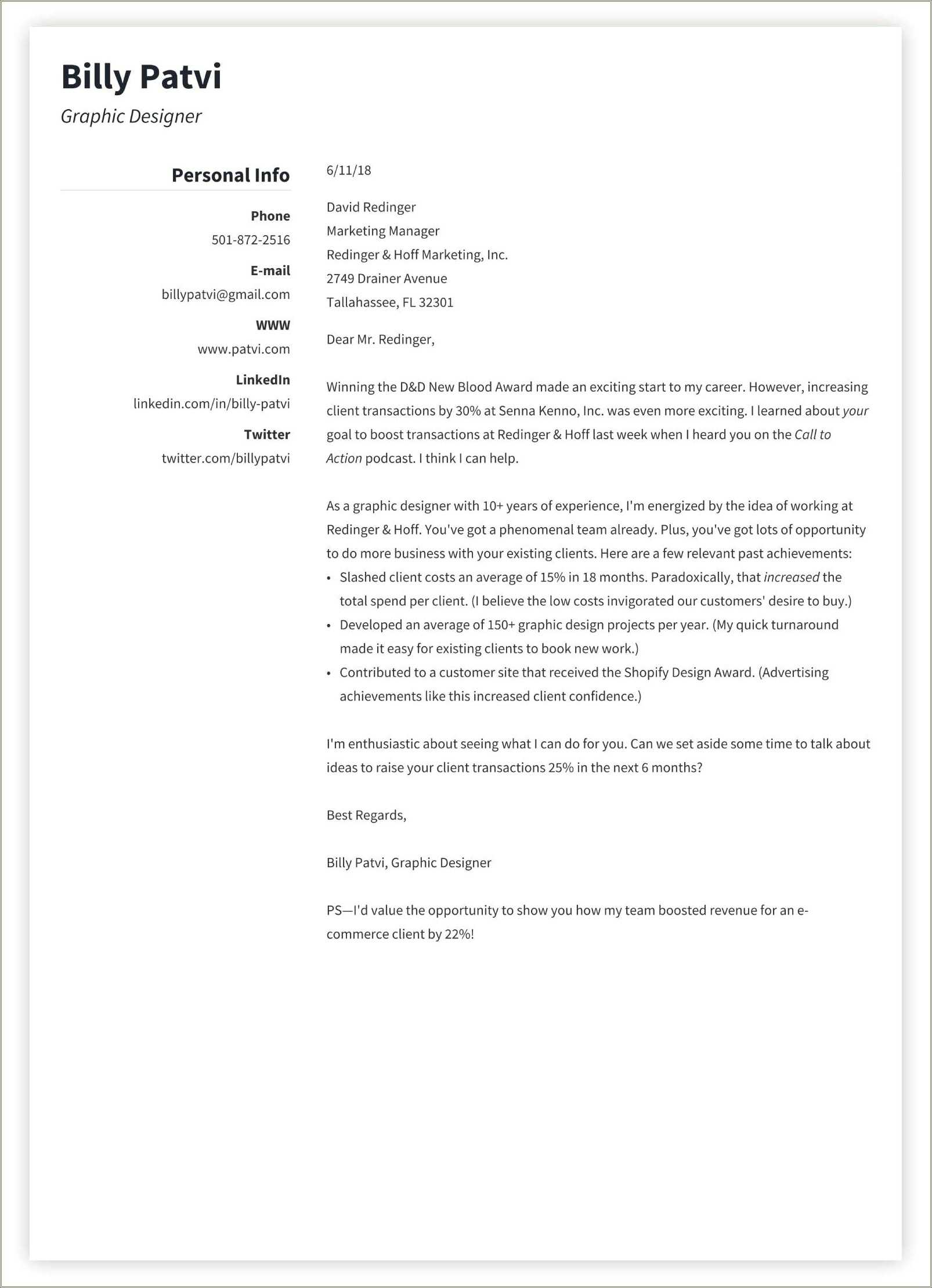 Professional Resume And Cover Letter Package - Resume Example Gallery