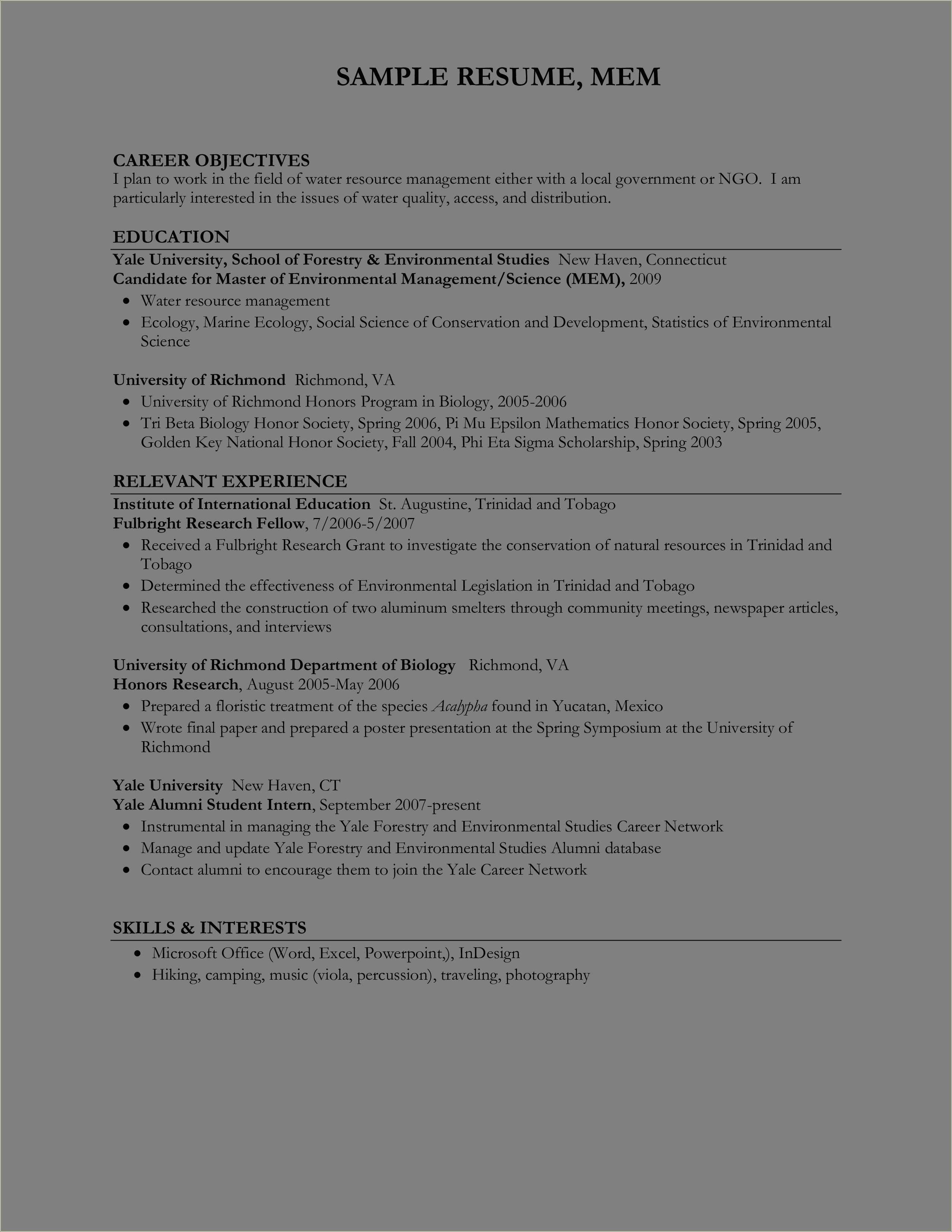 professional-resume-environmental-science-examples-resume-example-gallery