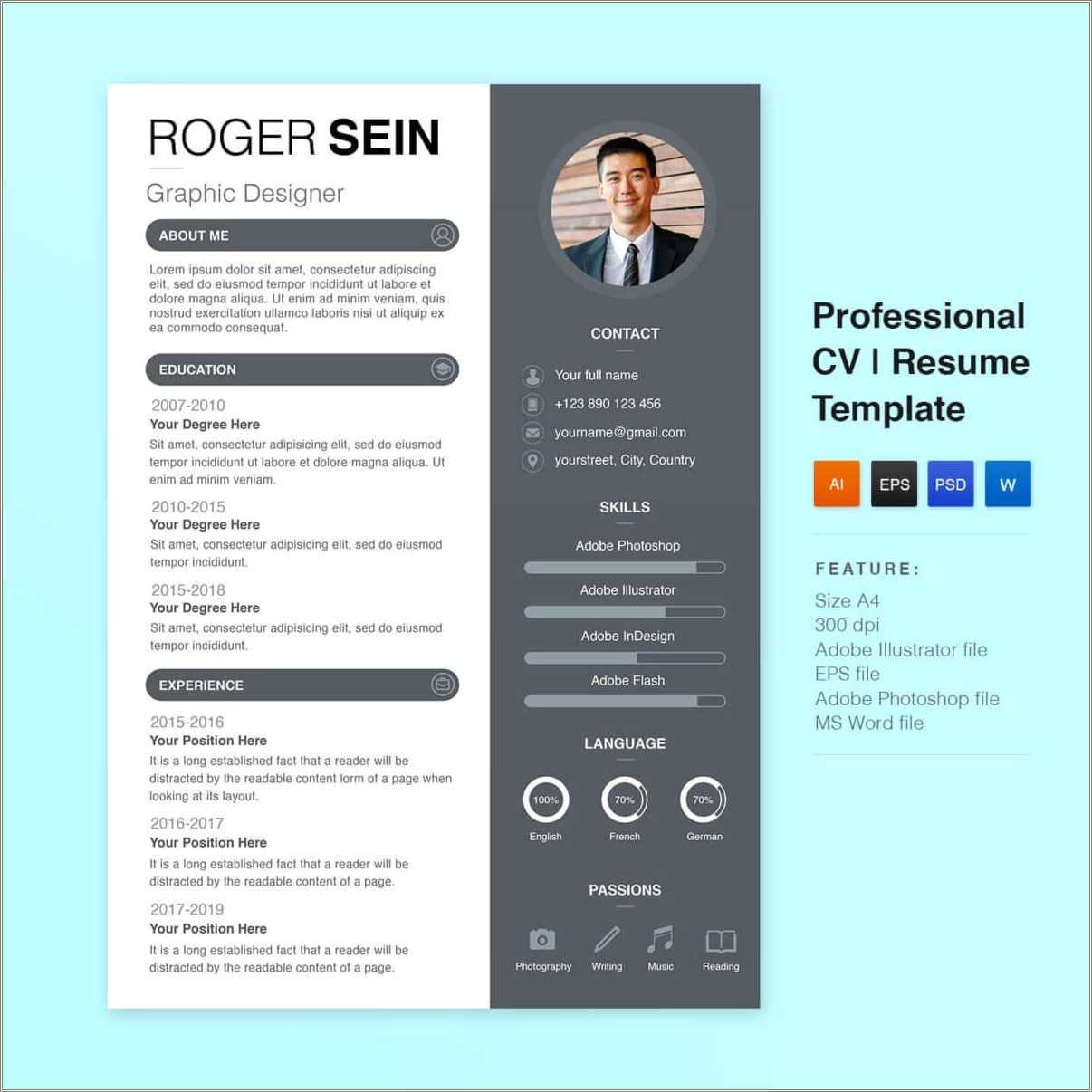 free professional resume templates 2019