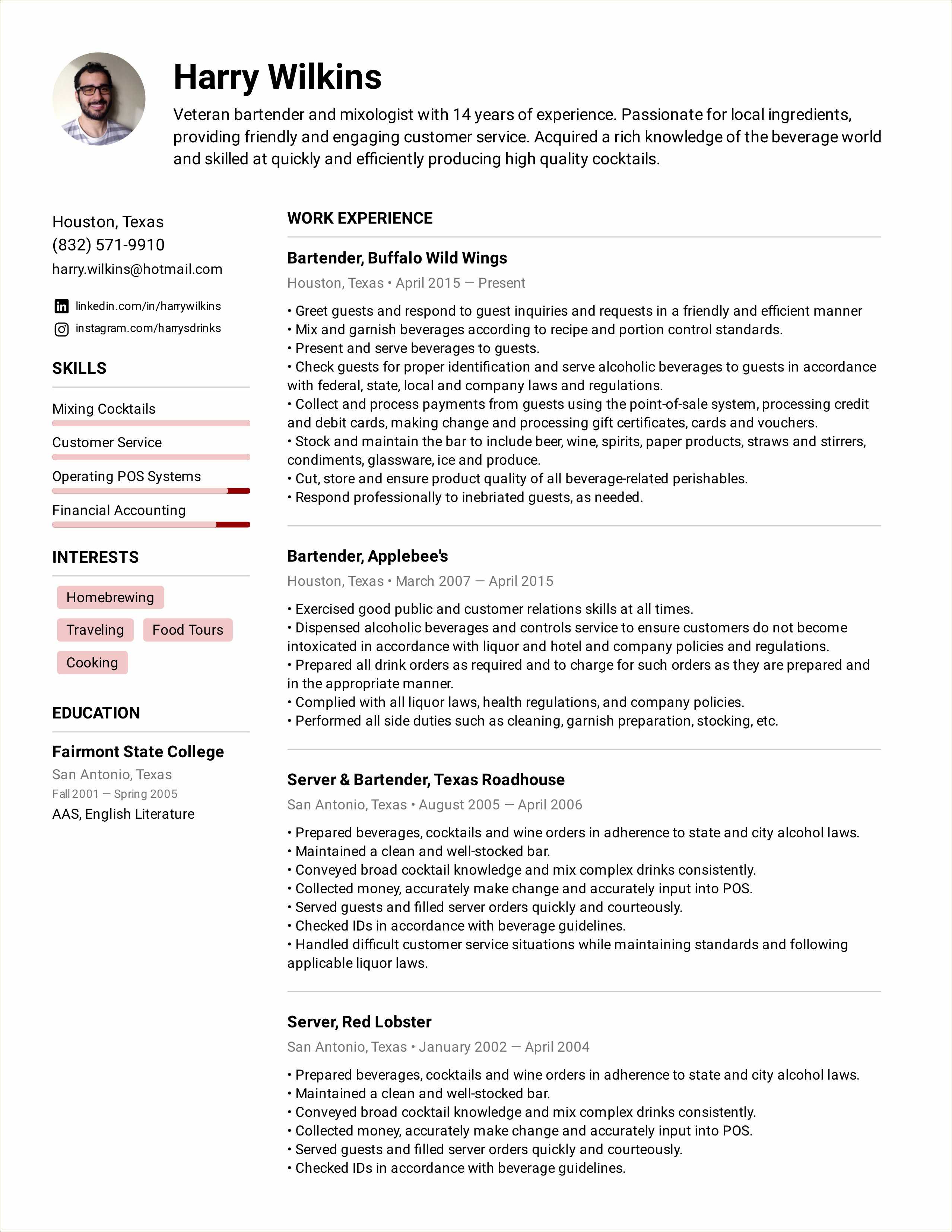 Resume Army Professional Summary Examples - Resume Example Gallery