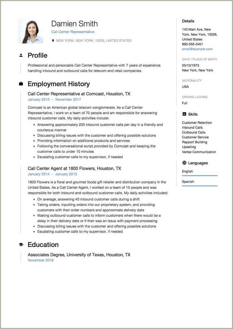 example-customer-service-profile-on-a-resume-resume-example-gallery