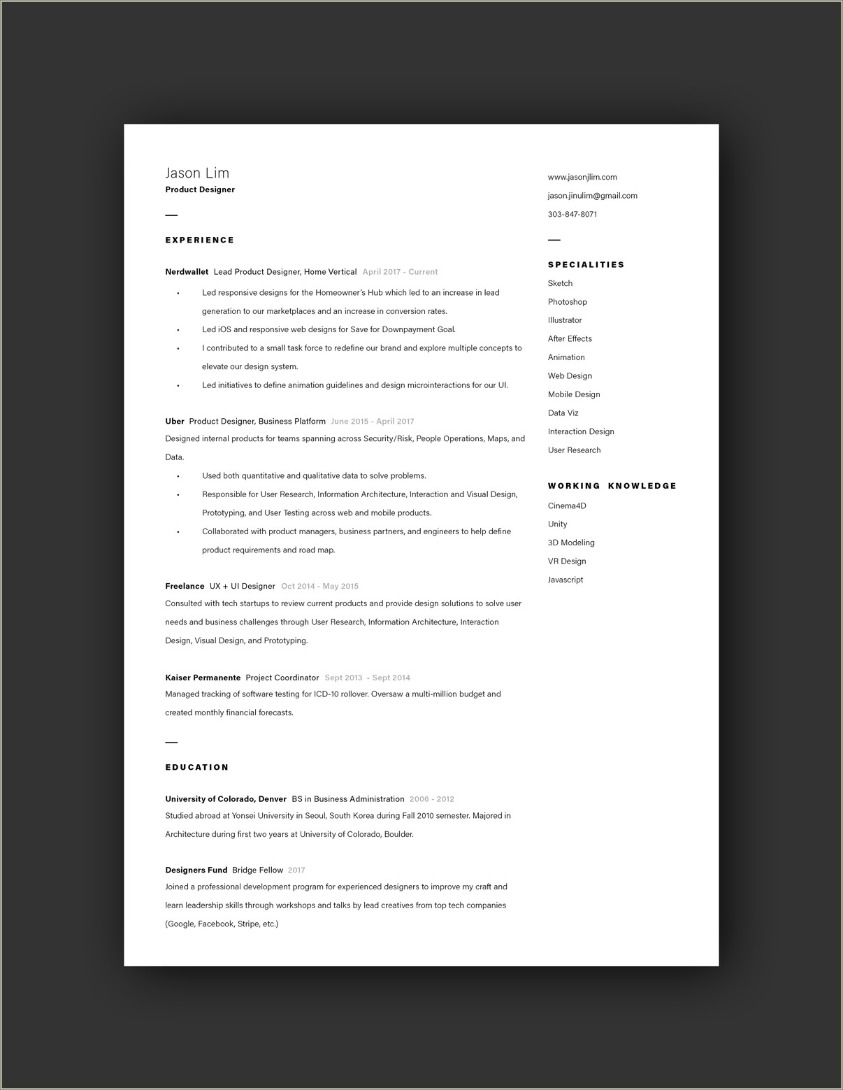 Profile Sections Of Resume Examples - Resume Example Gallery