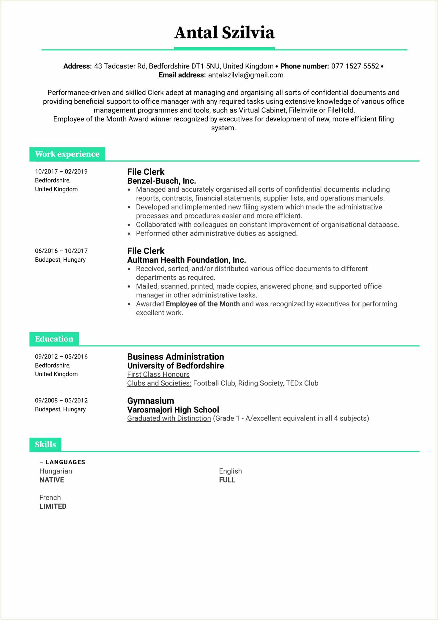 program-support-clerk-resume-sample-resume-example-gallery