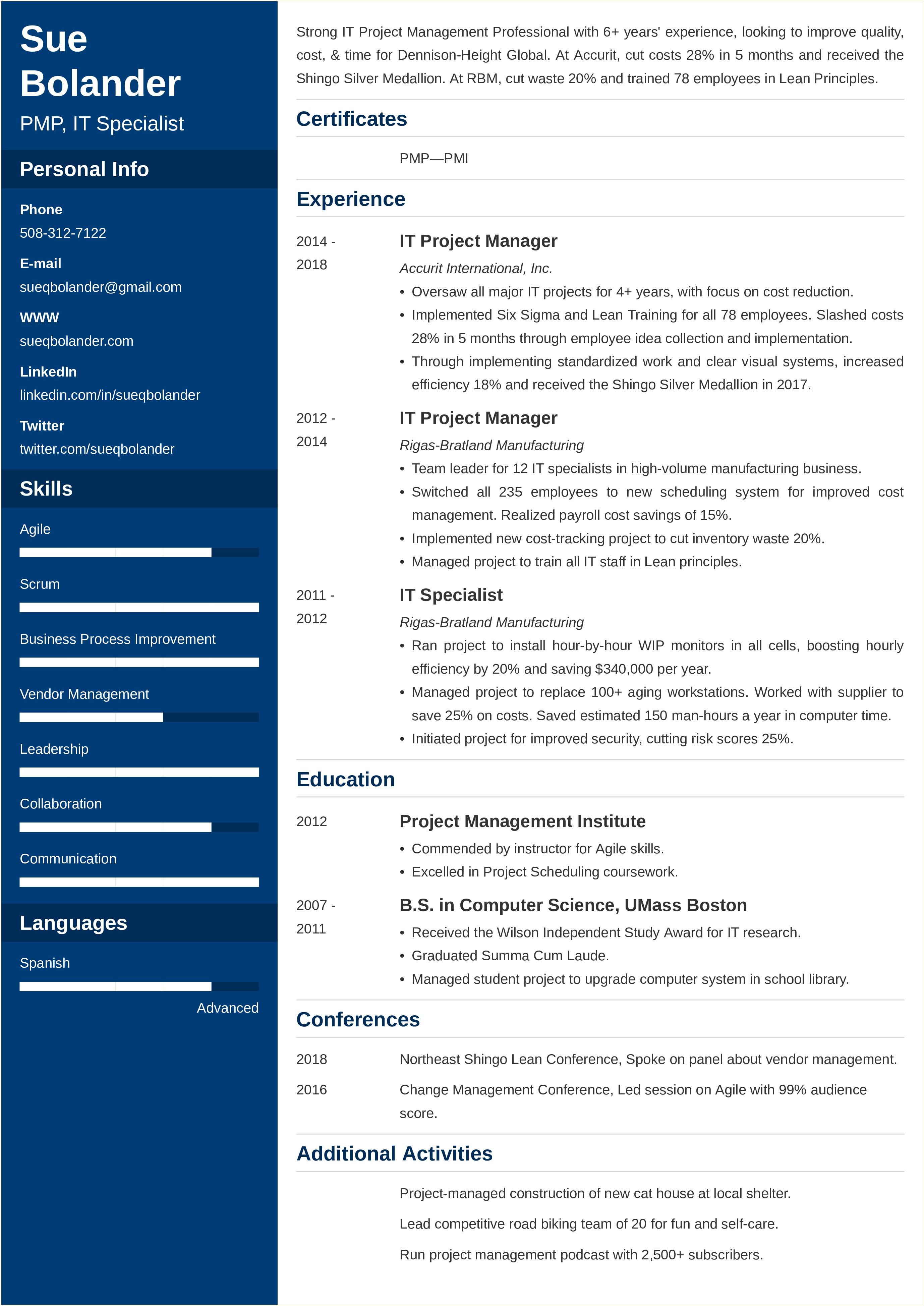 Project Management Duties To Put On Resume Resume Example Gallery