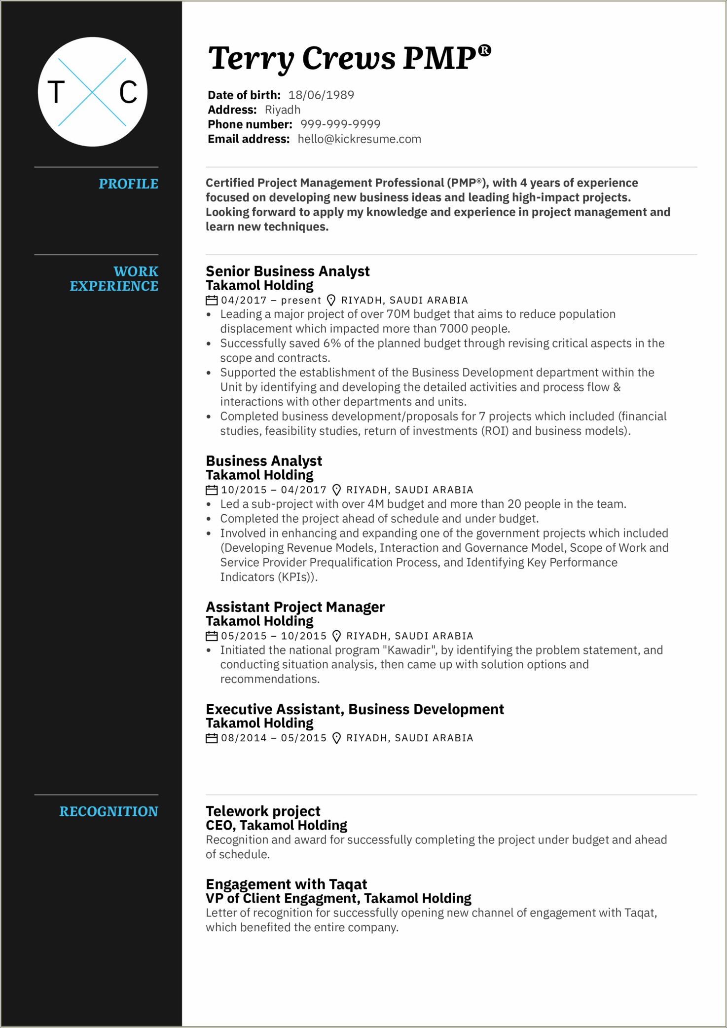 project manager skills for resume