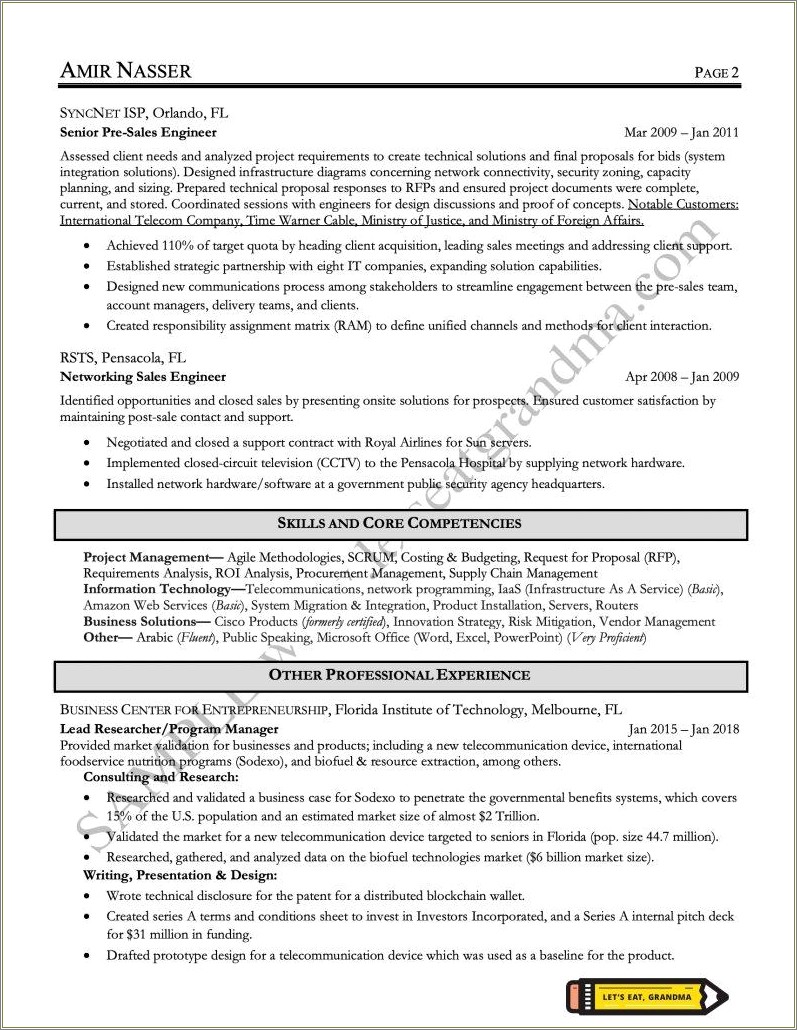 project-manager-resume-core-competencies-resume-example-gallery