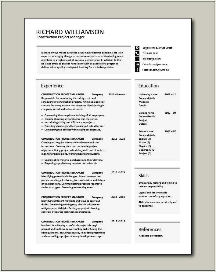 solar-project-manager-resume-example