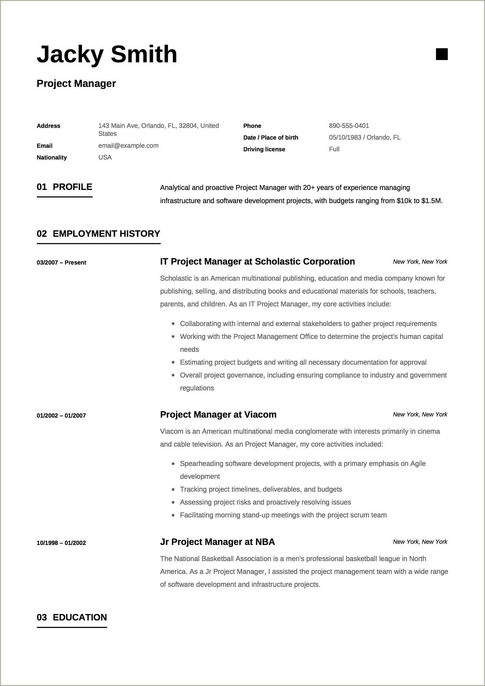 project-manager-sample-resume-format-resume-example-gallery