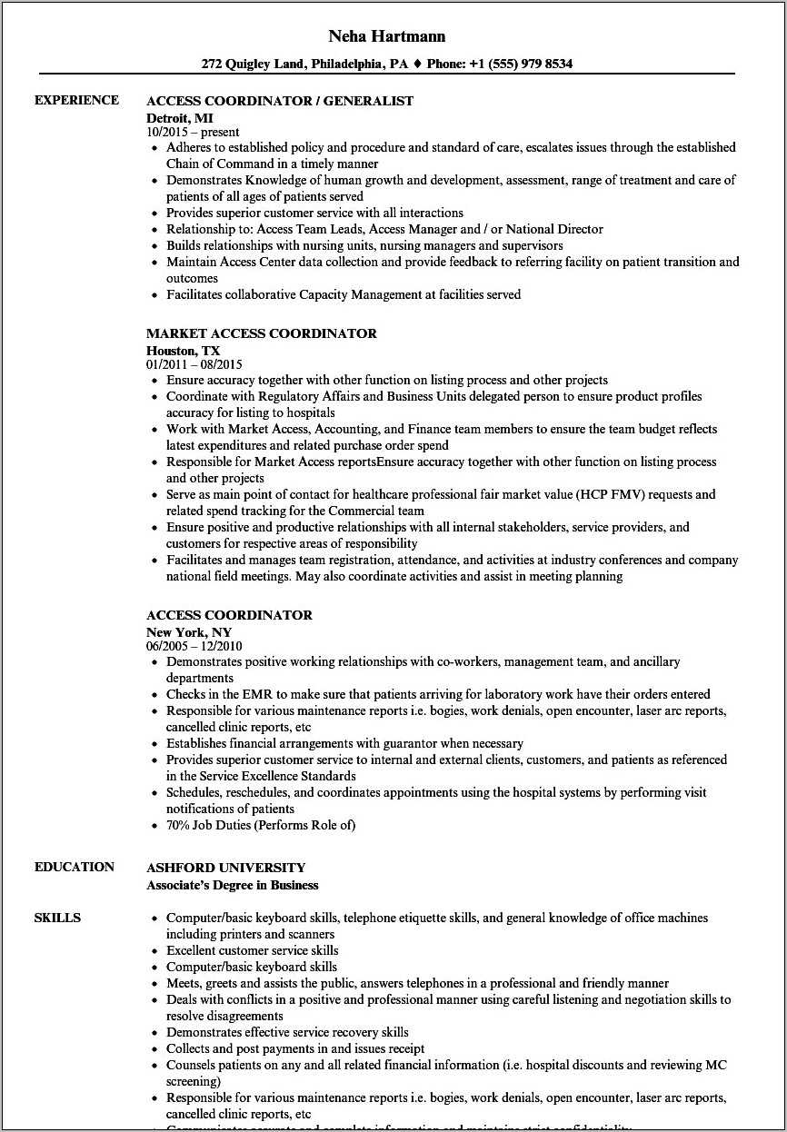 provider-enrollment-coordinator-resume-examples-resume-example-gallery