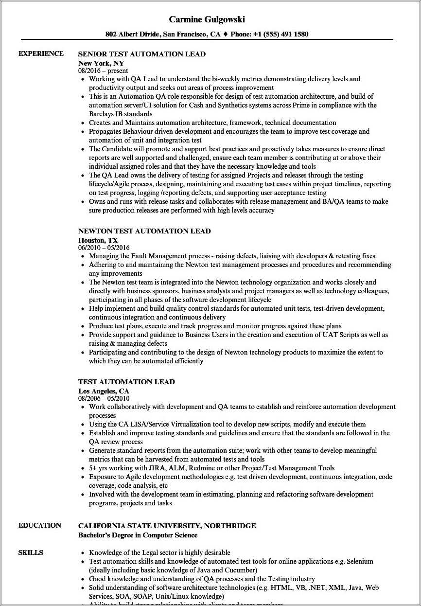 qtp-automation-tester-sample-resume-resume-example-gallery