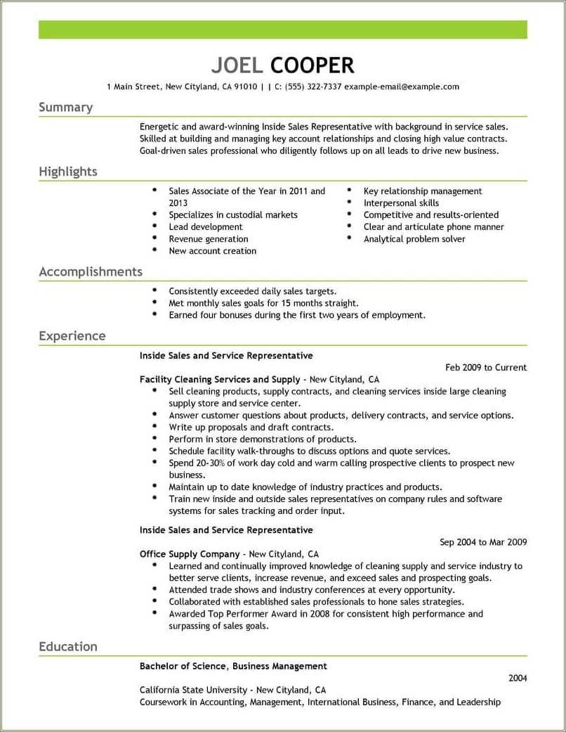 Real Estate Inside Sales Agent Resume Sample - Resume Example Gallery