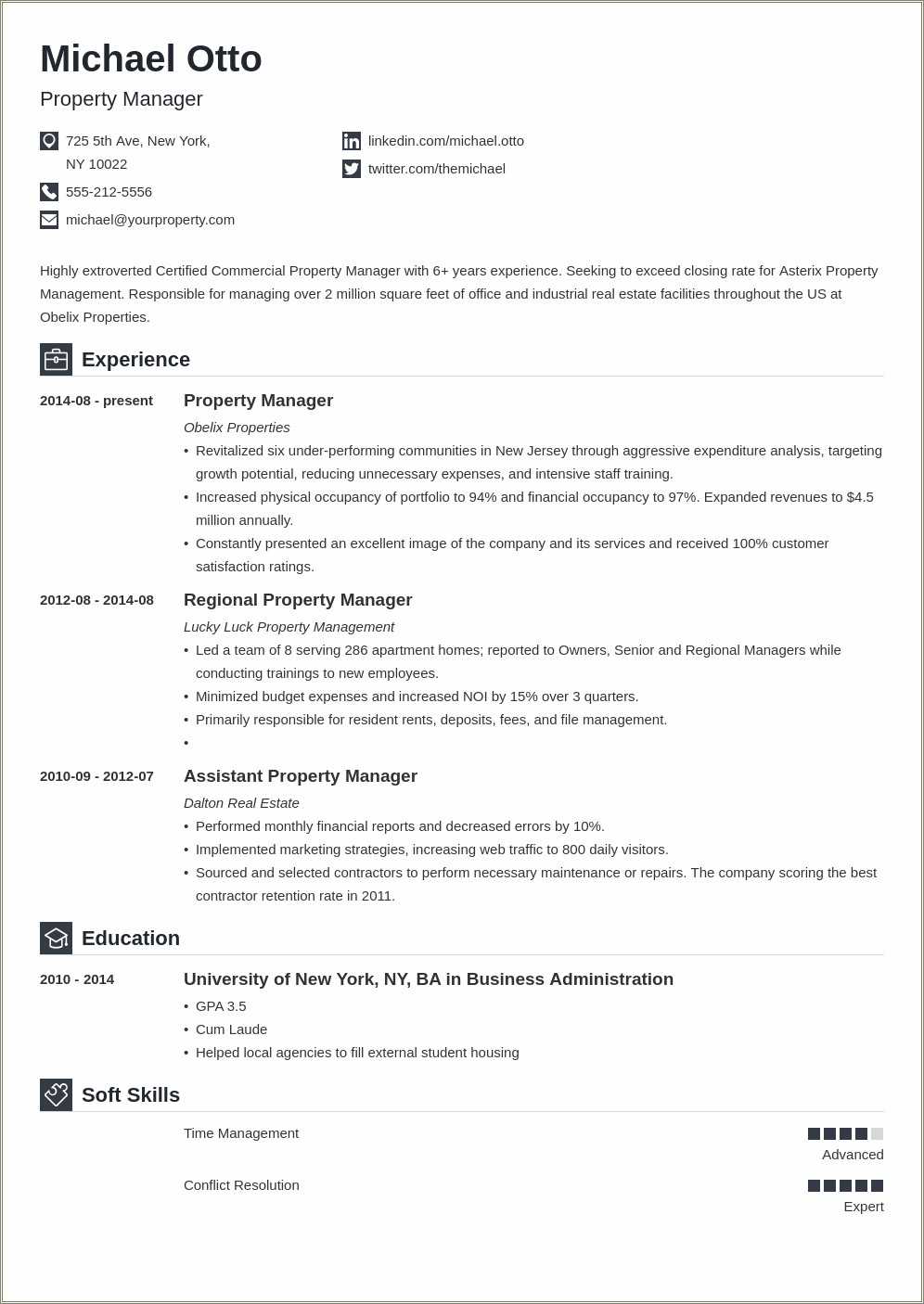 Real Estate Office Manager Resume Examples Resume Example Gallery