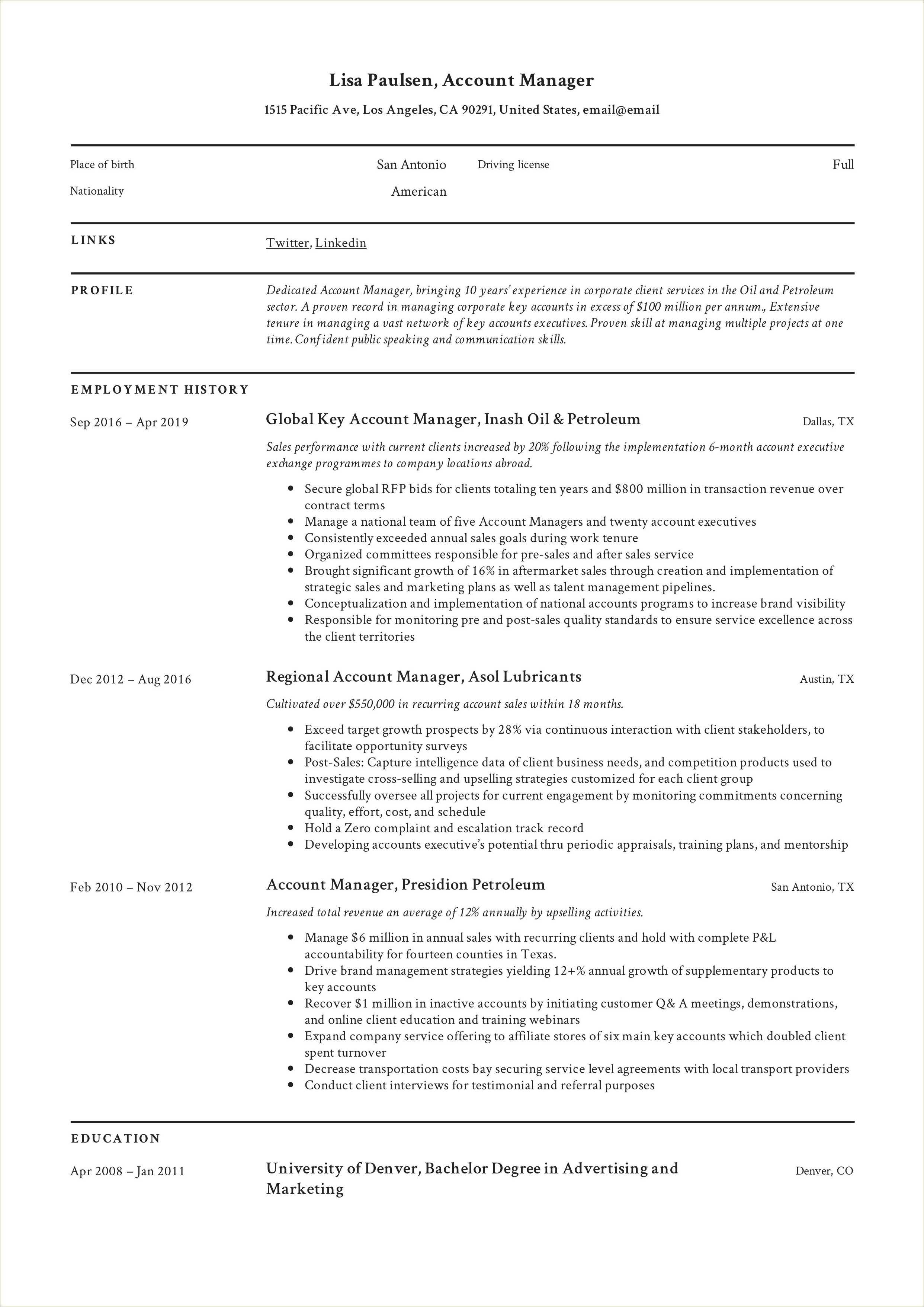 Recruitment Manager Resume Sample India - Resume Example Gallery