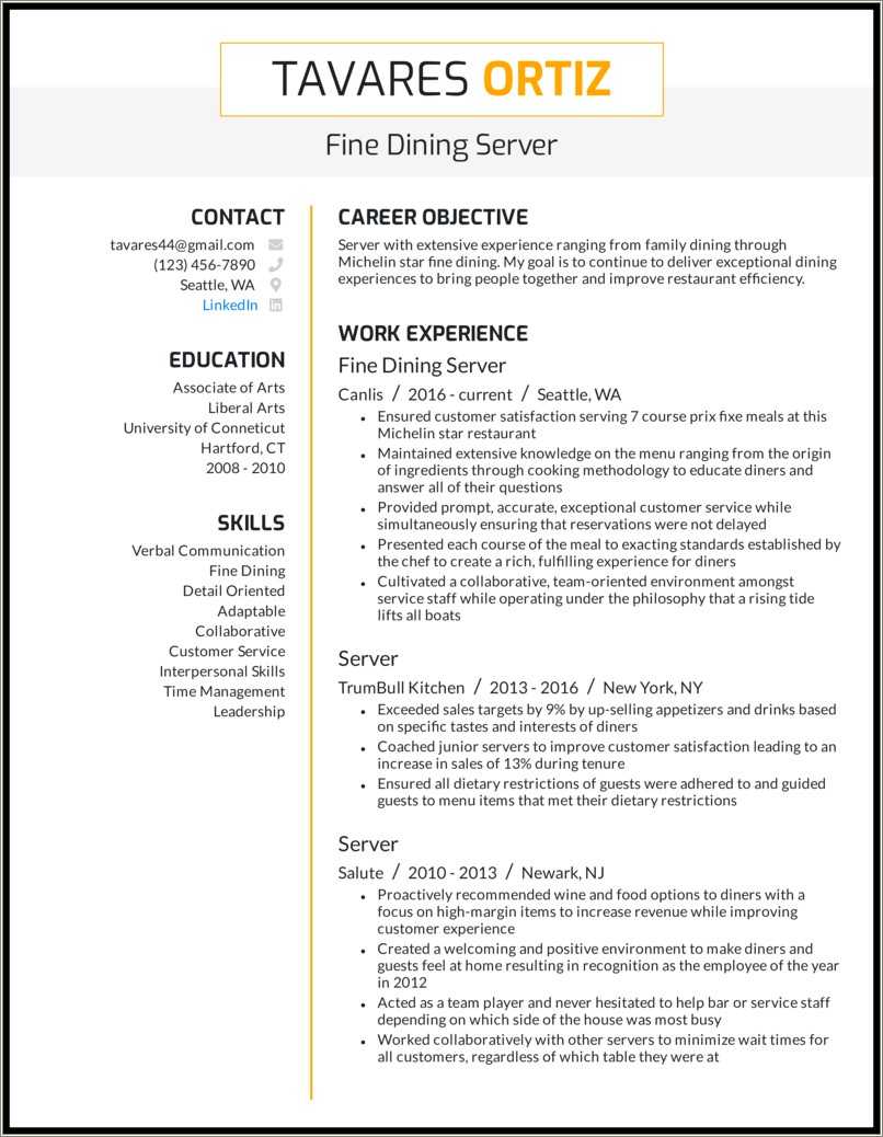 restaurant-server-job-description-resume-sample-resume-example-gallery