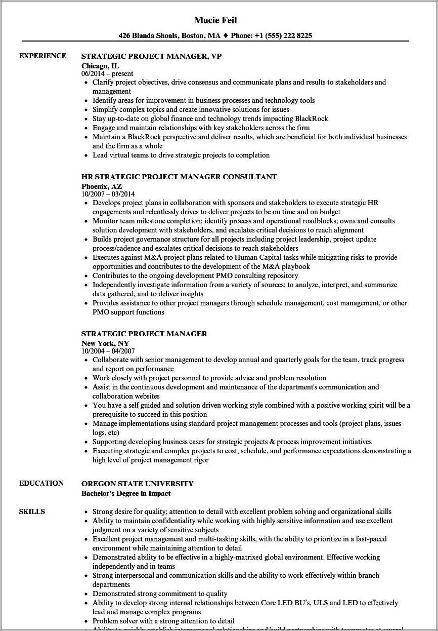 resume-bullets-for-project-management-intern-resume-example-gallery