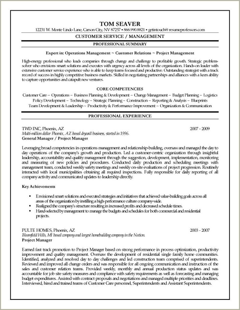 project-manager-resume-core-competencies-resume-example-gallery