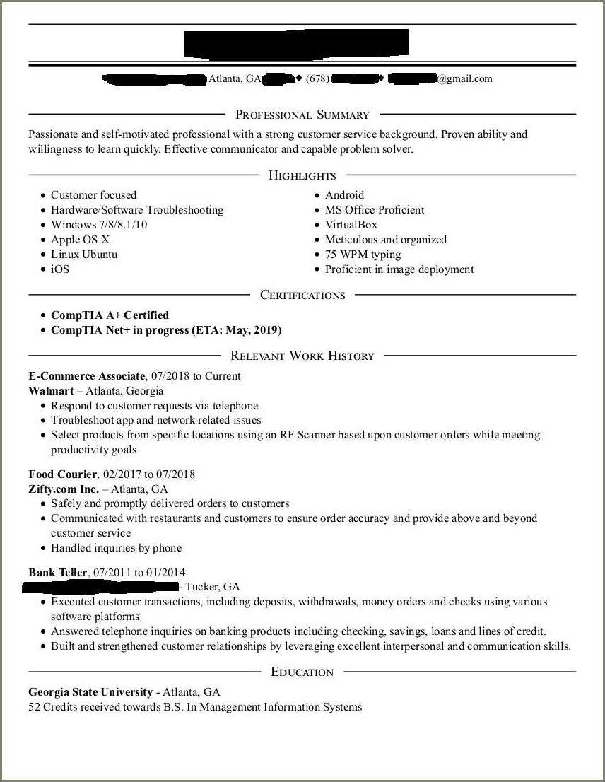 entry level hr resume with no experience