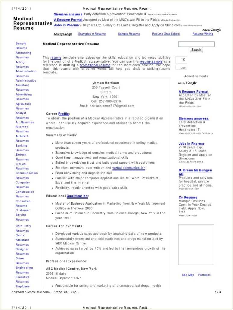 resume-example-for-medical-representative-resume-example-gallery