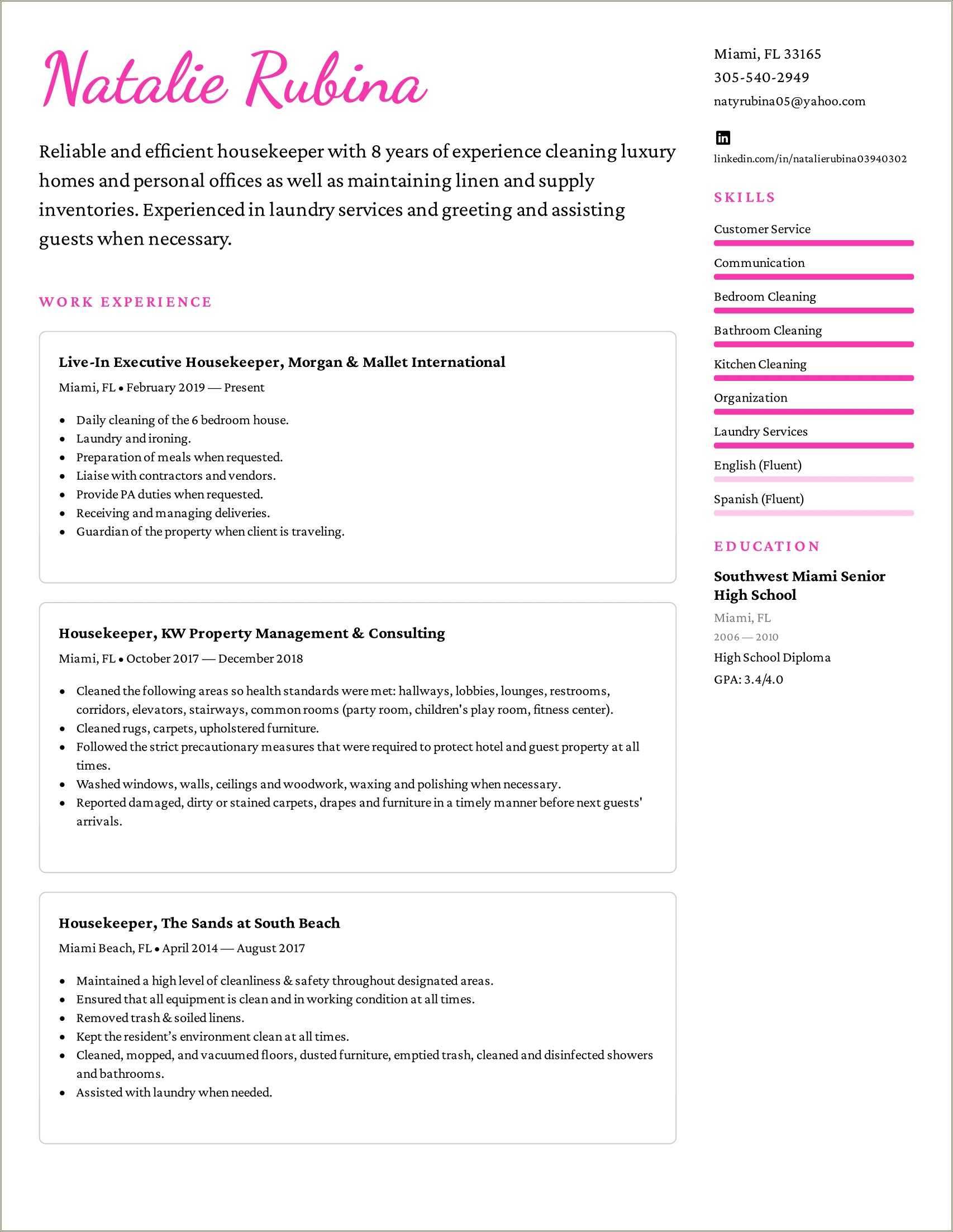 examples-of-executive-housekeeper-resume-resume-example-gallery