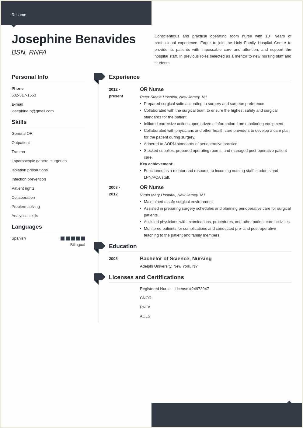 Recovery Room Nurse Resume Examples - Resume Example Gallery