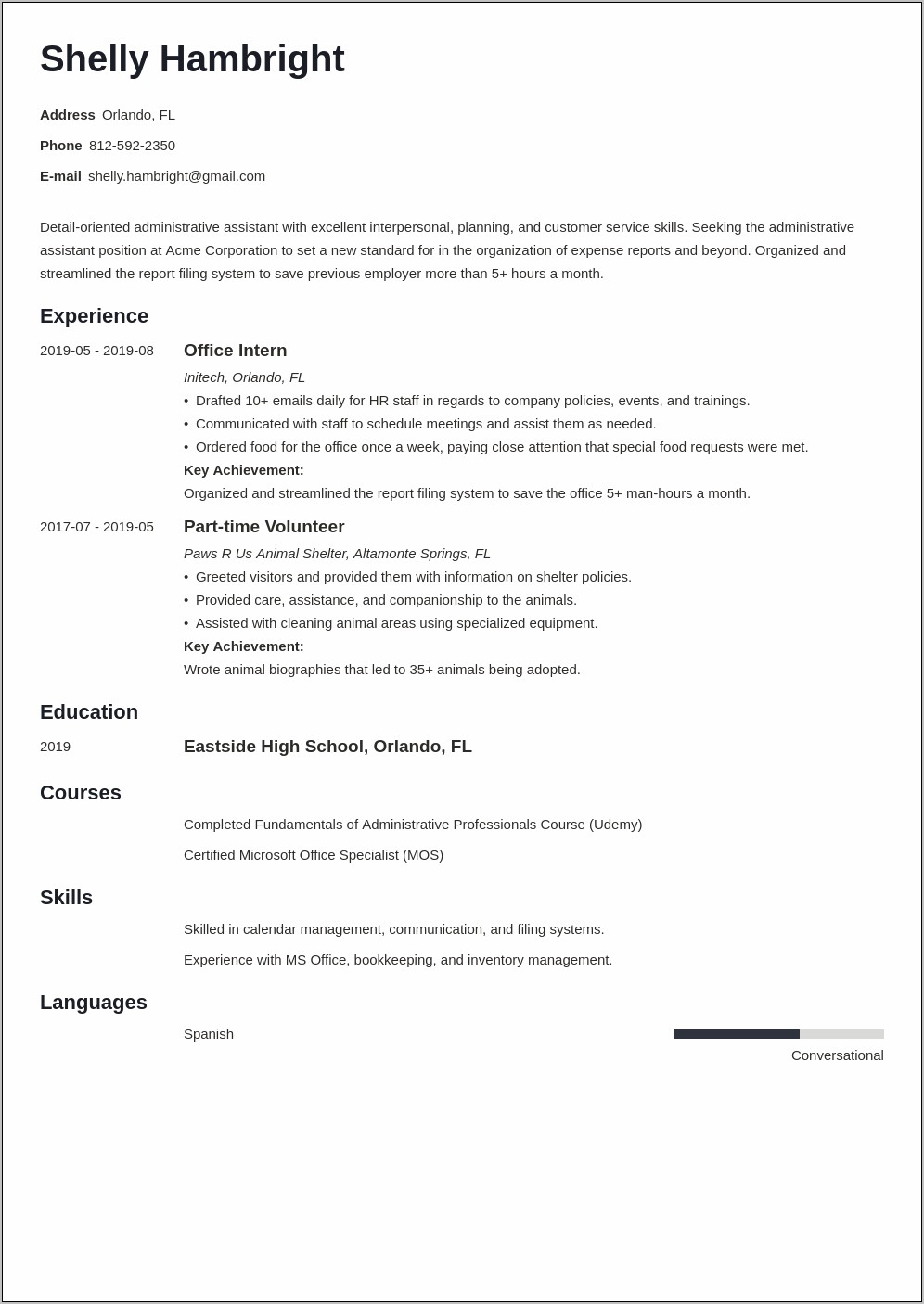 resume-examples-administrative-assistant-objective-resume-example-gallery