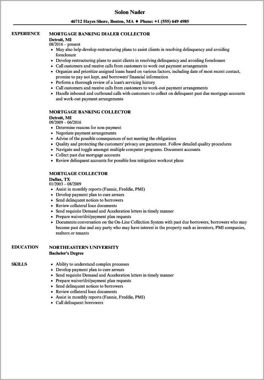 resume-examples-for-a-debt-collector-position-resume-example-gallery