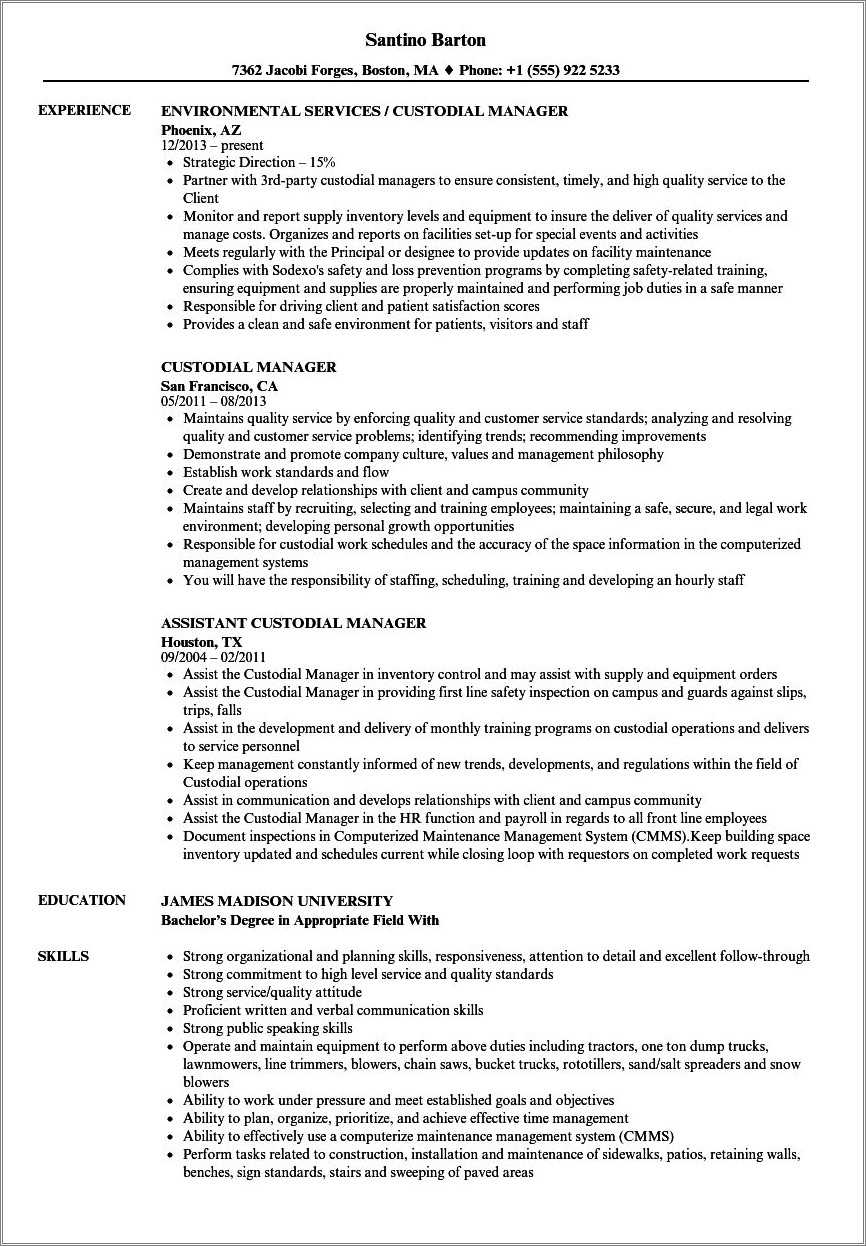 school-custodian-resume-objective-examples-resume-example-gallery