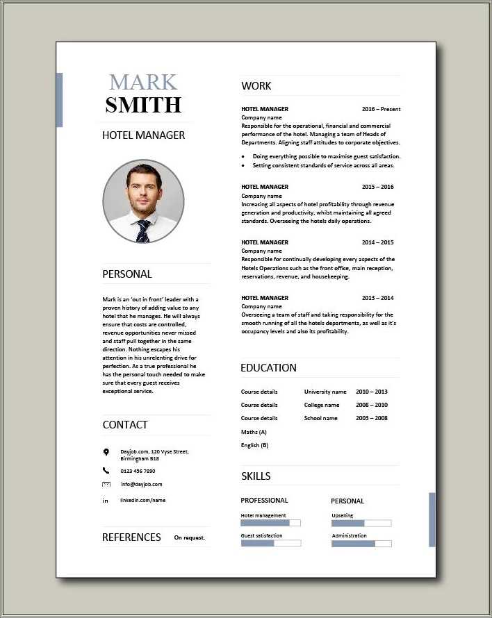 resume-examples-for-hotel-industry-resume-example-gallery