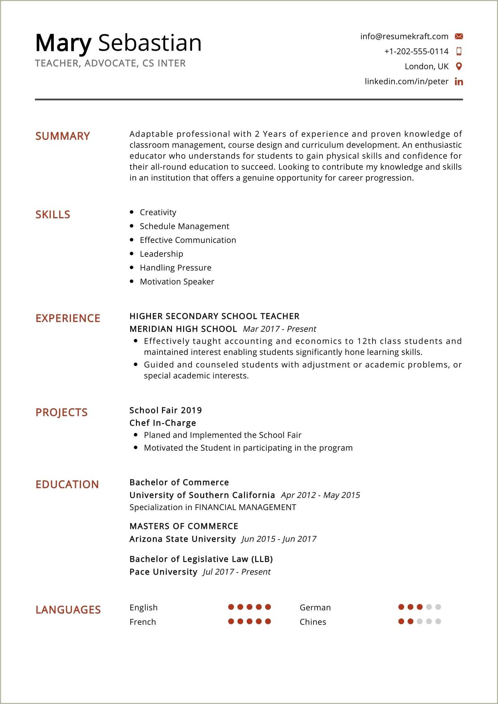 Resume Examples Out Of High School - Resume Example Gallery