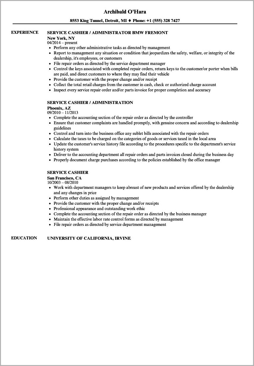 resume-examples-with-cashier-experience-resume-example-gallery