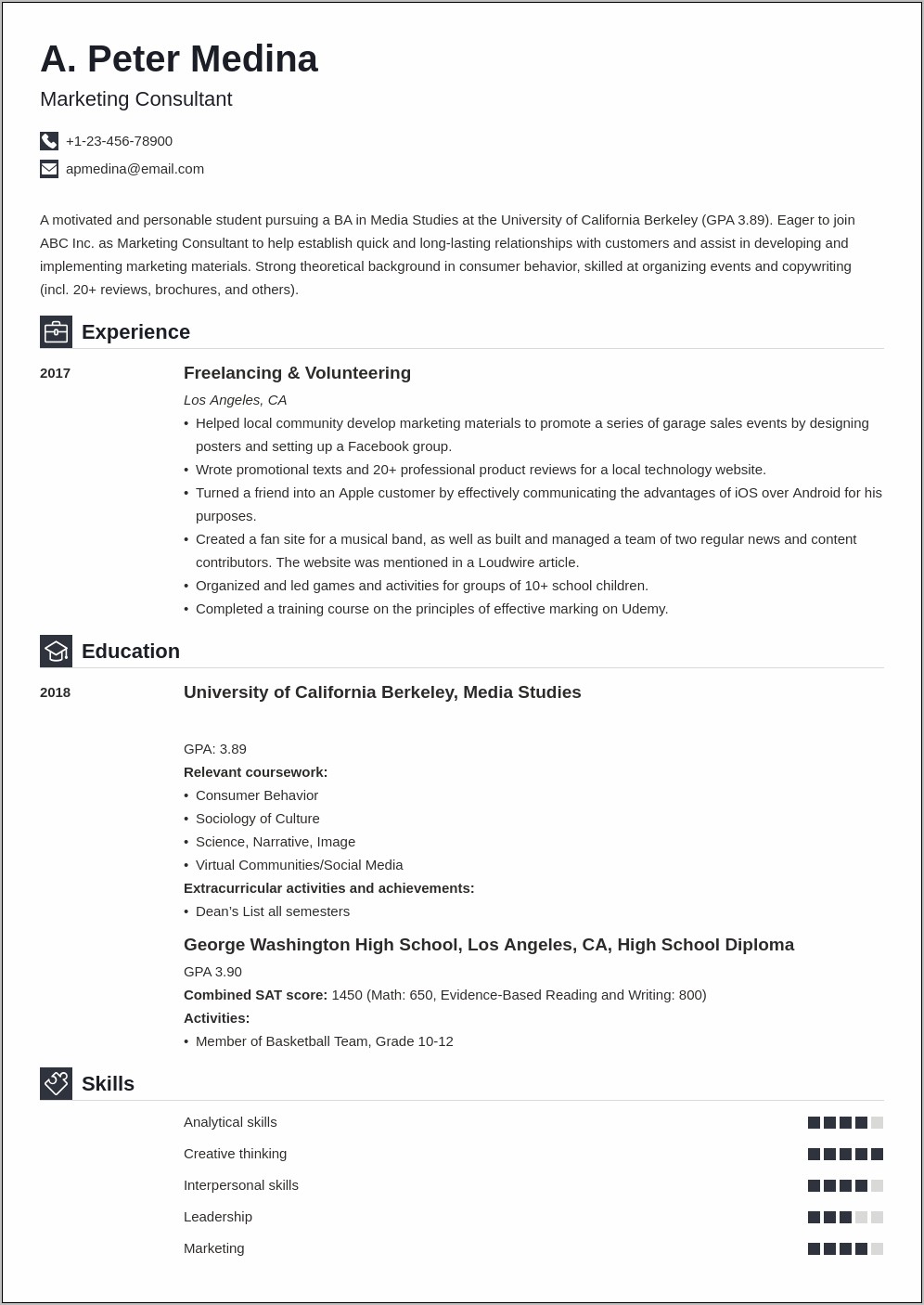 resume-examples-no-college-degree-resume-example-gallery